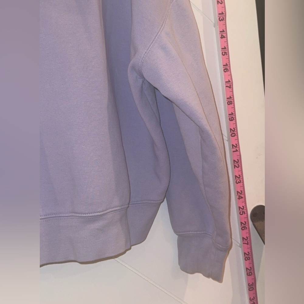 Stanley Stella Nora crop lavender Pullover Hoodie Medium cropped organic premium - Picture 6 of 12